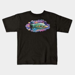 Late for space dinner Kids T-Shirt